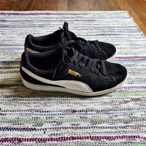 PUMA Navy Blue Suede Classic XXI Sneakers Sz 7 EUC